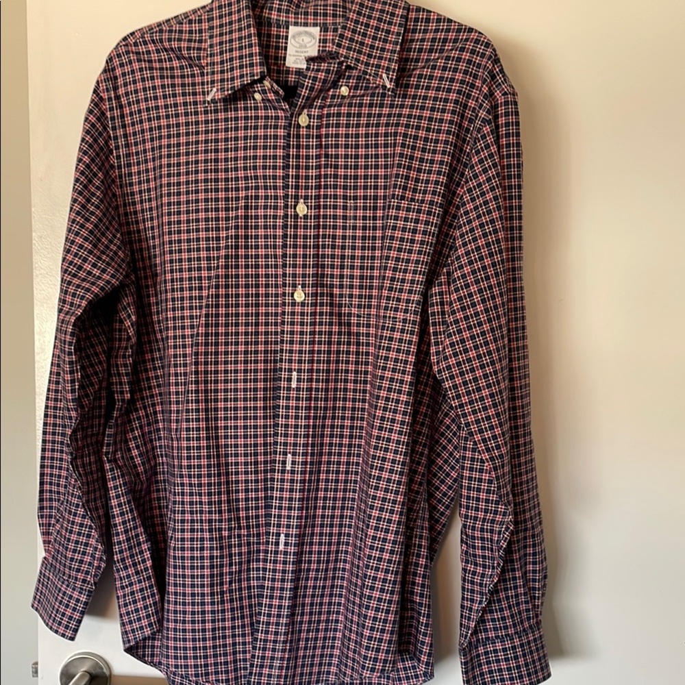Brooks Brothers Men’s Large Checked Button Up - Like New